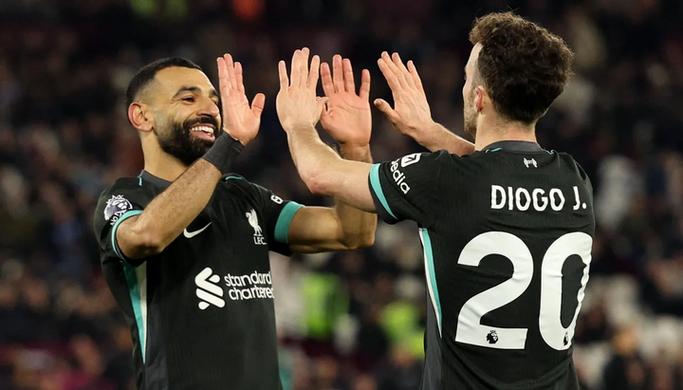 西汉姆克星！萨拉赫18次踢西汉姆进13球，是利物浦队内之最