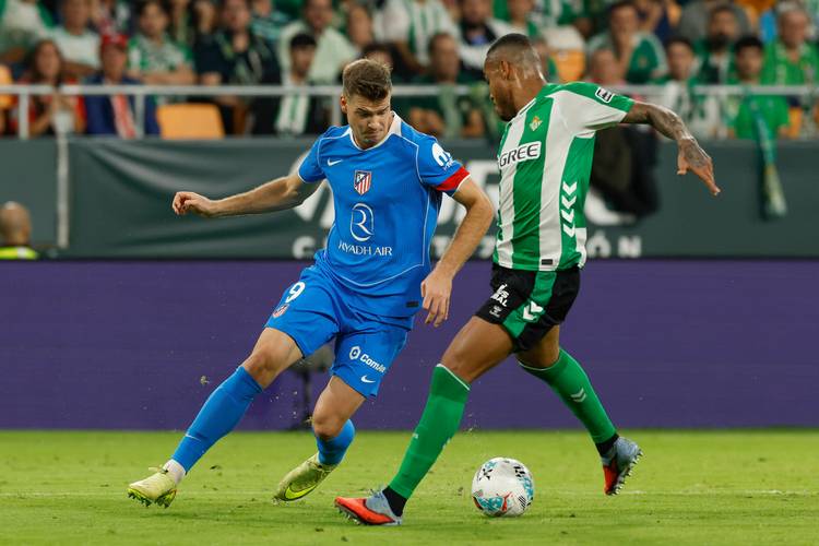 马竞单赛季前14轮联赛全部率先取得进球，是西甲历史首队